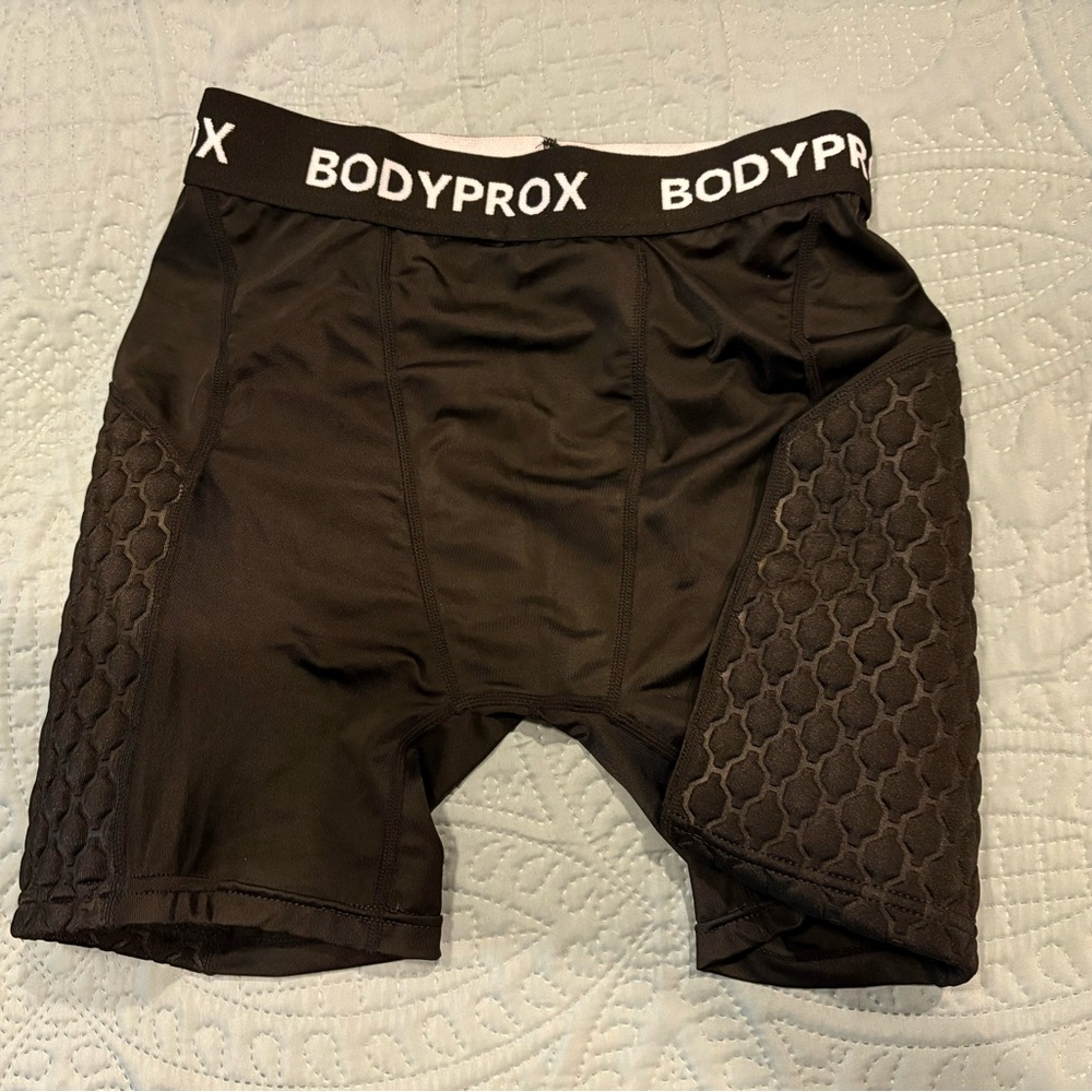 Baseball sliding shorts.